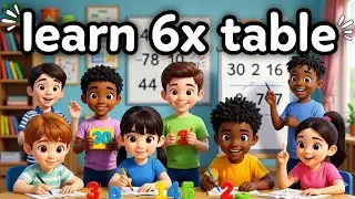 6 Times Table Song - Learn 6x Tables with Music & Animation!