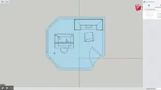 SketchUp with Mr. Reynolds, add 2D furniture