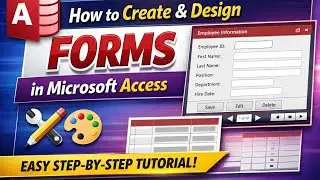 How to Create & Design Forms in Microsoft Access | Step-by-Step Tutorial @TechPcMind-b2h 