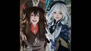 (furina x hu tao) (cosplay hu tou x furina cosplay) #genshinimpact #genshinimpactedit #furina #hutao