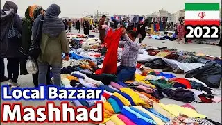 Walking tour of local bazaar in mashhad| People shopping for friday 2022 | Iran vlog