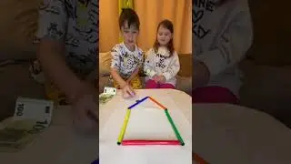 Markers Challenge! Interesting coin trick / Mark and Eva Shorts#shorts