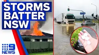 Flash flooding inundates Sydney suburbs with many reaching rainfall record | 9 News Australia