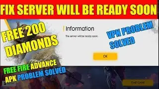 FREE FIRE ADVANCE SERVER NOT OPENING||THE SERVER WILL BE READY SOON PROBLEM SOLVED||#FREEFIRE
