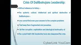 TYBA | Unit-VI | Phule-Ambedharism | Crisis of Dalit-Bahujan's Leadership