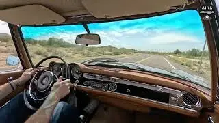 Euro 1967 Mercedes-Benz 250SL 5-Speed Test Drive (External Mic)