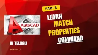How to use Match Properties command in Autocad 2021 #autocad #MA #matchproperties #match #2d