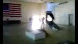 Skateboarding in Armory in Alexandria
