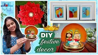Festival Home Decor Ideas |Amazing Tea Light Candle Holder & Festive  Decor for  Diwali