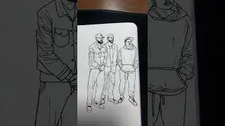 Энтони Эдвардс, Джейсон Татум и Леброн Джеймс #art #baskerball #rap  #sketch #ballart #artist
