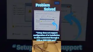 Setup does not support configuration of or installation USB or IEEE 1394 port #shorts #hdamstech