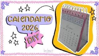 Cómo hacer un CALENDARIO de escritorio 2026| TUTORIAL PASO A PASO