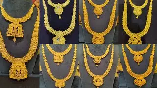 Light Weight Wedding Sets 6 Savaran Onwards/ Latest Electroforming Necklace & Haram Sets