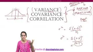 Variance, Covariance, Correlation | Statistics | UPSC | ISS | CUET PG Lectures @doorsteptutor.com