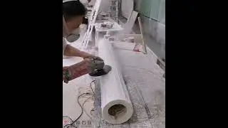The process of production and Marble Hollow Roman Columnused in Resell