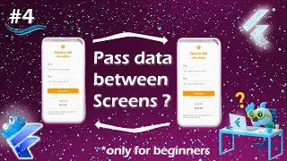 Pass data between screens | Send data to next page | Constructor