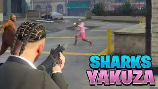 TIROTEO SHARKS vs YAKUZA con ARMAS LARGAS | DOVUX LIFE