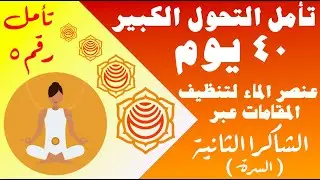تأمل التحول الكبير ٤٠ يوم رقم ٥ تأمل #شاكرا #السرّة لإزالة صدمة الولادة وعقد الحيوات عبر عنصر الماء