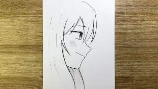 Comment dessiner une Fille anime &eacute;tape par &eacute;tape | Dessin de Fille | Tuto dessin facile