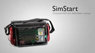SimStart Increased realism with a simulated AED and defibrillator monitor