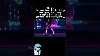 Walking Turns Your Bones Into Batteries!  #funscience  #pixelart #hiddenscience #bones #didyouknow