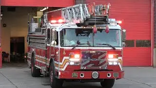 Hartford Fire Department Ladder 4 and Engine 14 Responding