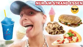 1 Tag nur am STRAND essen😍🏖️🍕(zuuuu gut!!)
