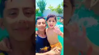 with children in swimming pool in utmanzai