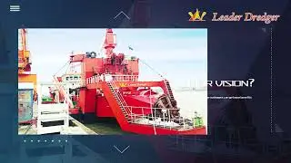 Large cutter suction dredger display by LEADER DREDGER