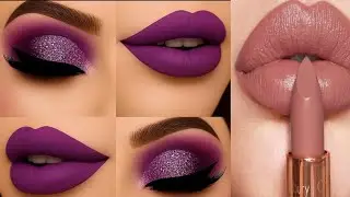 Perfect soft purple eyes makeup look tutorial step by step bridal makeup tutorial 👀💄