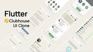 Flutter Clubhouse App UI Clone - SpeedCode