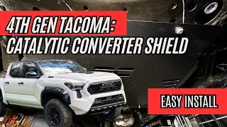 4th Gen Tacoma Catalytic Converter Shield / Skid Plate Install 