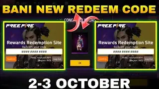 Free Fire Redeem Code Today | 2 October Redeem Code Free Fire | FF Redeem Code