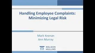 Handling Employee Complaints: Minimizing Legal Risks