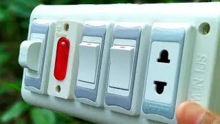 1 fuse 1 indicator 2 switch 1 socket connection || switch board wiring ||  electric board wiring
