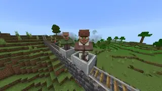 Transporting villages in my base (minecraft)