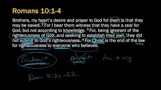 Romans 10:1-4: Christ is the end of the law