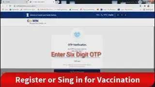 Register Or Sign in for Vaccination.