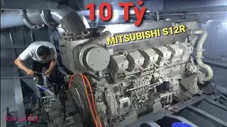2 Động cơ MITSUBISHI S12R MTC Trên 10 Tỷ Của Tàu, Phà Cao Tốc, Vượt Biển PHƯỚC TRÂM 03