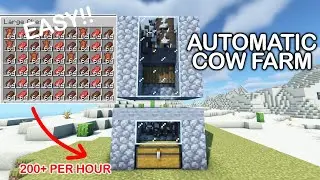 Minecraft Automatic Cow Farm 1.19