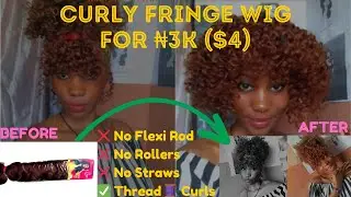 Curly Fringe Wig From Attachment Braiding Hair/ Lush, Darling, Expression, etc./ Thread Curls