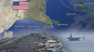 The USS Abraham Lincoln Fleet Was Spotted Moving Towards The Middle East Via The Strait of Malacca