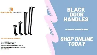 Buy Black Door Handles Online at Avant-Garde Hardware