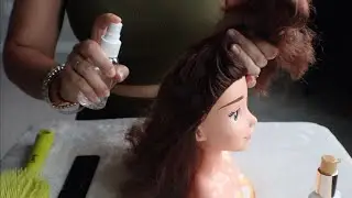 ASMR Español Roleplay Peinando El Pelo de Belle | Hair Styling and Detangling Belle's Hair💆🏻‍♀️😴
