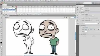 Flash: Draw a Cartoon Character for Animation (Part 1/5)