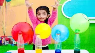 Ayesha Pretend Play with Magic Color Balloons - Color Song for Kids