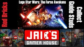 Lego Star Wars The Force Awakens - Red Brick Hunting - Collect Guide Studs