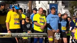 Boston Marathon Starting Line Moment Of Silence