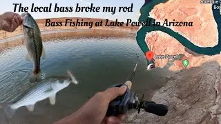 The local Bass Broke my Rod | Bass Fishing at Lake Powell in Arizona