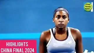 COCO GAUFF/KAROLINA MUCHOVA/BEST SET HIGHLIGHTS/CHINA OPEN FINAL 2024